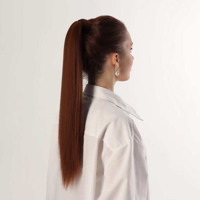 Хвост накладной, прямой волос, на резинке, 60 см, 100 гр, цвет светло-русый от компании Интернет-гипермаркет «MOLL» - фото 1