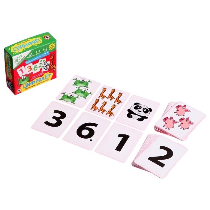 Игра карточная "Цифролёт" 04730 от компании Интернет-гипермаркет «MOLL» - фото 1