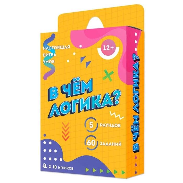 Игра карточная "В чём логика?", 60 карточек от компании Интернет-гипермаркет «MOLL» - фото 1