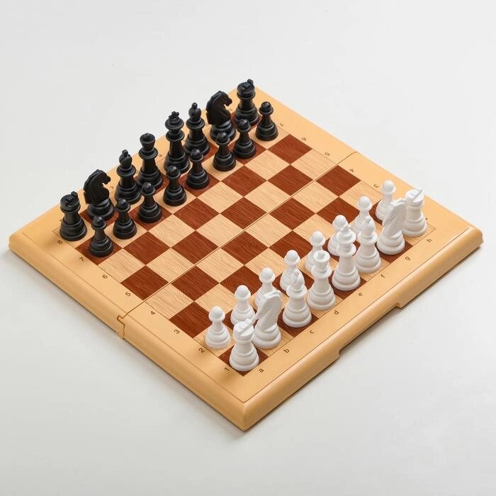 Игра настольная "Шахматы" 32х32 см, фигуры от 4 до 7 см, d=2.6 см от компании Интернет-гипермаркет «MOLL» - фото 1