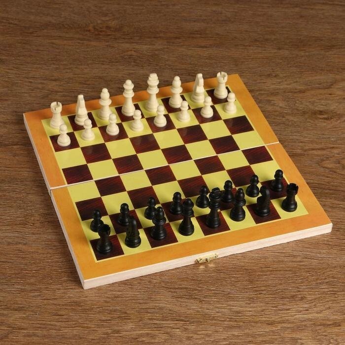 Игра настольная "Шахматы" доска дерево 29х29 см,  микс от компании Интернет-гипермаркет «MOLL» - фото 1