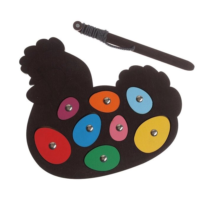 Игра с магнитами "Курочка-Несушка" цвет МИКС от компании Интернет-гипермаркет «MOLL» - фото 1
