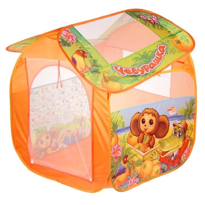 Игровая палатка "Чебурашка с азбукой", в сумке от компании Интернет-гипермаркет «MOLL» - фото 1