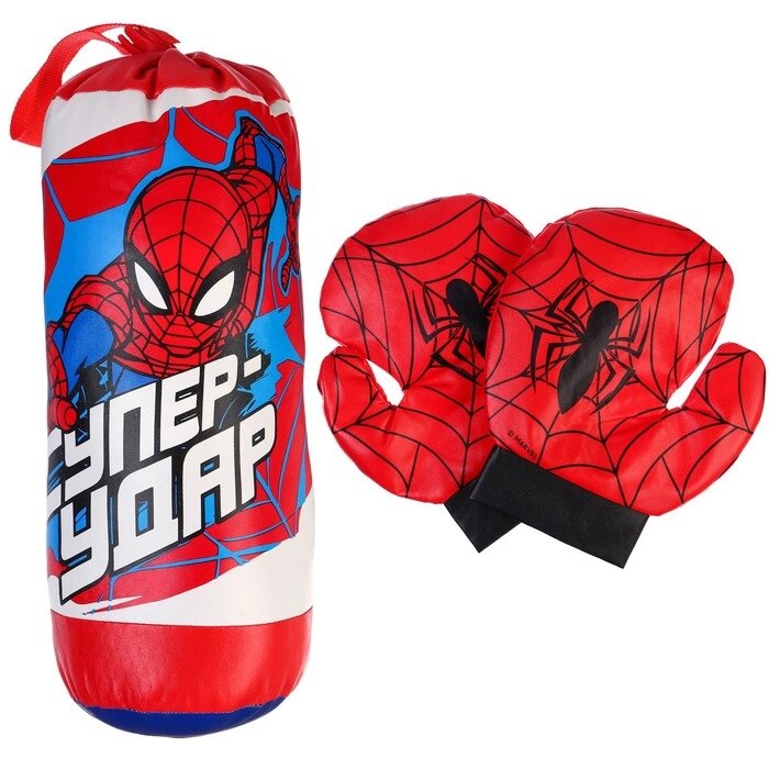 Игровой набор для бокса "Супер-удар" Человек-паук от компании Интернет-гипермаркет «MOLL» - фото 1