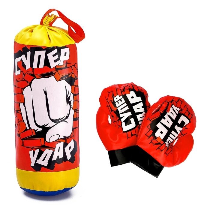 Игровой набор для бокса "Суперудар", МИКС от компании Интернет-гипермаркет «MOLL» - фото 1