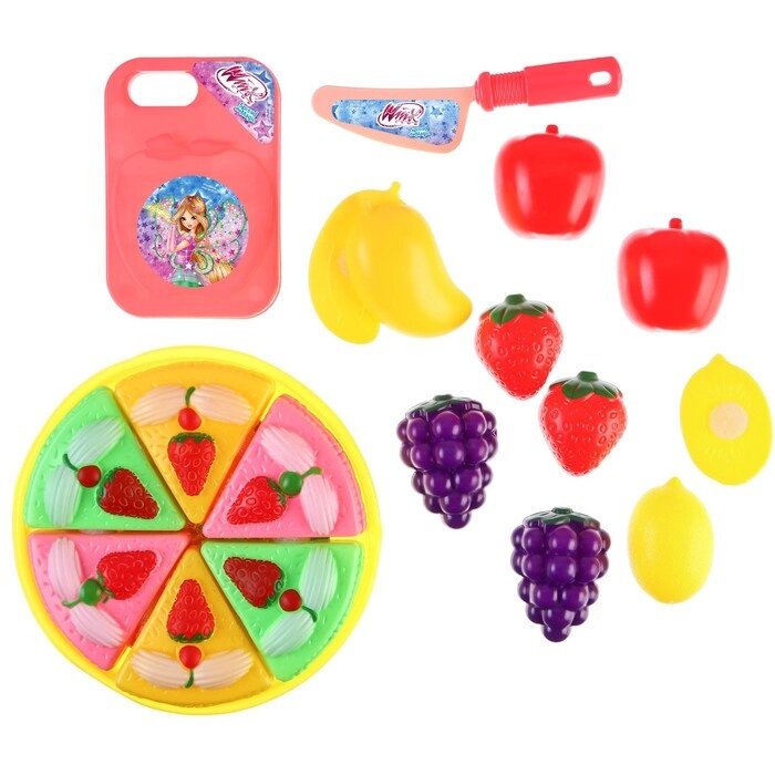 Игровой набор тортик и фрукты на липучках "Чаепитие" Винкс от компании Интернет-гипермаркет «MOLL» - фото 1