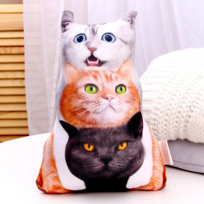 Игрушка антистроесс "Трио коты" от компании Интернет-гипермаркет «MOLL» - фото 1
