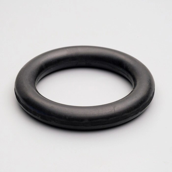 Игрушка "Цельнорезиновое кольцо", большое, чёрное, 16 см от компании Интернет-гипермаркет «MOLL» - фото 1