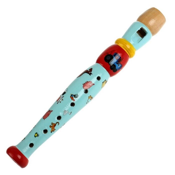 Игрушка деревянная Синий ТРАКТОР Дудочка 23 см STR29 от компании Интернет-гипермаркет «MOLL» - фото 1
