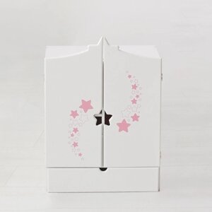 Игрушка детская: шкаф с дизайнерским звёздным принтом (коллекция "Diamond star" белый)