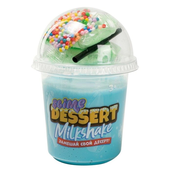 Игрушка для детей старше 3-х лет модели "Slime" Slime Dessert Milkshake голубой от компании Интернет-гипермаркет «MOLL» - фото 1