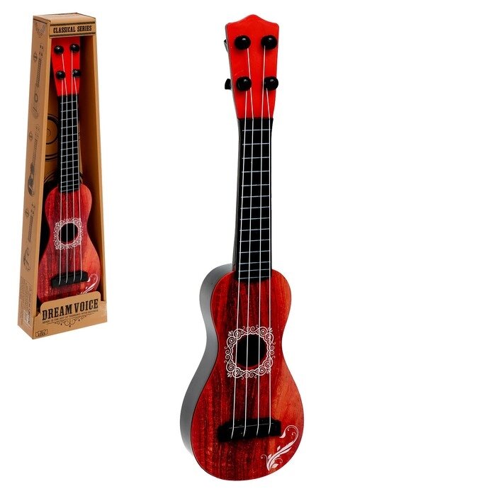 Игрушка музыкальная "Гитара", 4 струны, цвета МИКС от компании Интернет-гипермаркет «MOLL» - фото 1