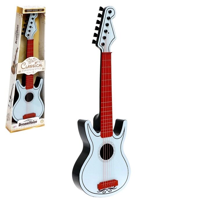 Игрушка музыкальная "Гитара", 6 струн, цвета МИКС от компании Интернет-гипермаркет «MOLL» - фото 1