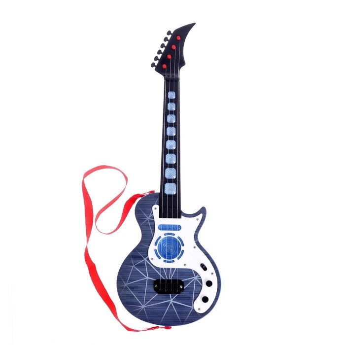 Игрушка музыкальная - гитара "Рок-гитарист", световые и звуковые эффекты, в ПАКЕТЕ от компании Интернет-гипермаркет «MOLL» - фото 1