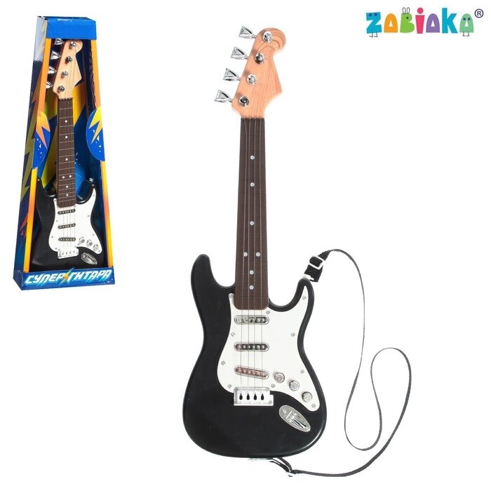 Игрушка музыкальная "Гитара рокер", звуковые эффекты, цвет чёрный от компании Интернет-гипермаркет «MOLL» - фото 1
