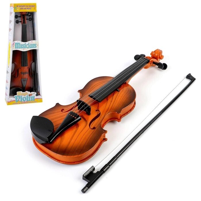 Игрушка музыкальная "Скрипка. Маэстро", цвет коричневый от компании Интернет-гипермаркет «MOLL» - фото 1