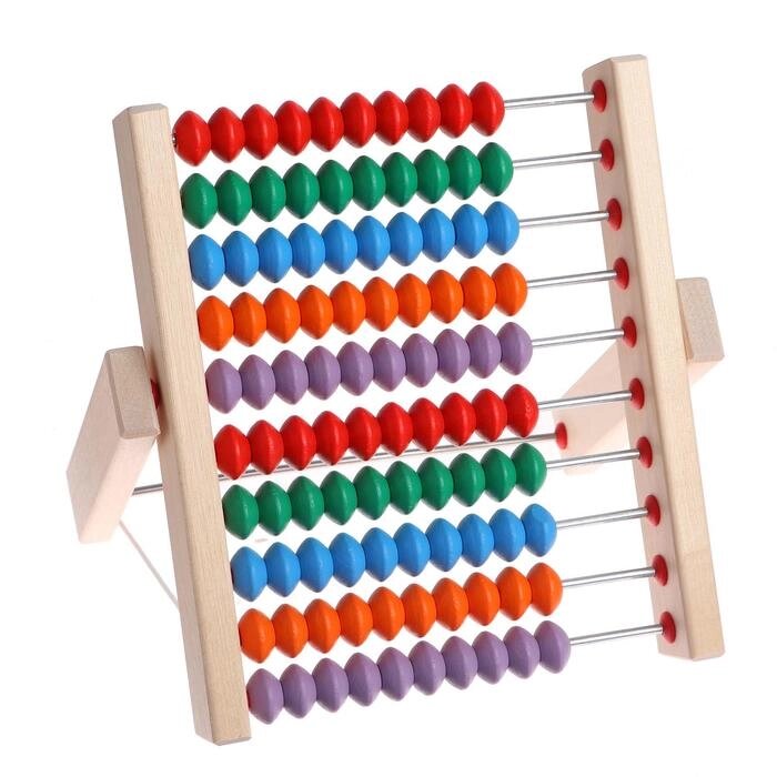 Игрушка "Счеты" деревянные (вертикальные) от компании Интернет-гипермаркет «MOLL» - фото 1