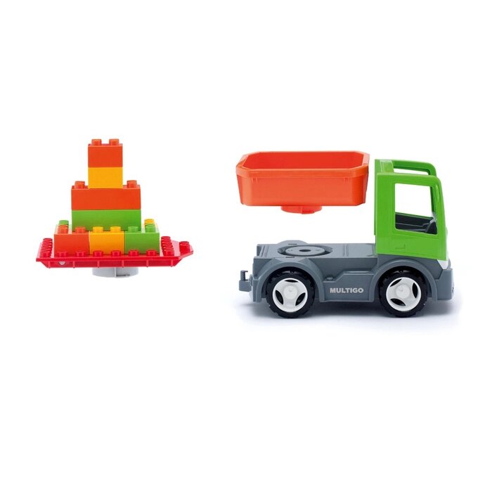 Игрушка "Строительная платформа", с блоками и сменным кузовом от компании Интернет-гипермаркет «MOLL» - фото 1