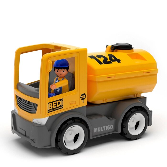 Игрушка "Строительный грузовик-цистерна", с водителем от компании Интернет-гипермаркет «MOLL» - фото 1