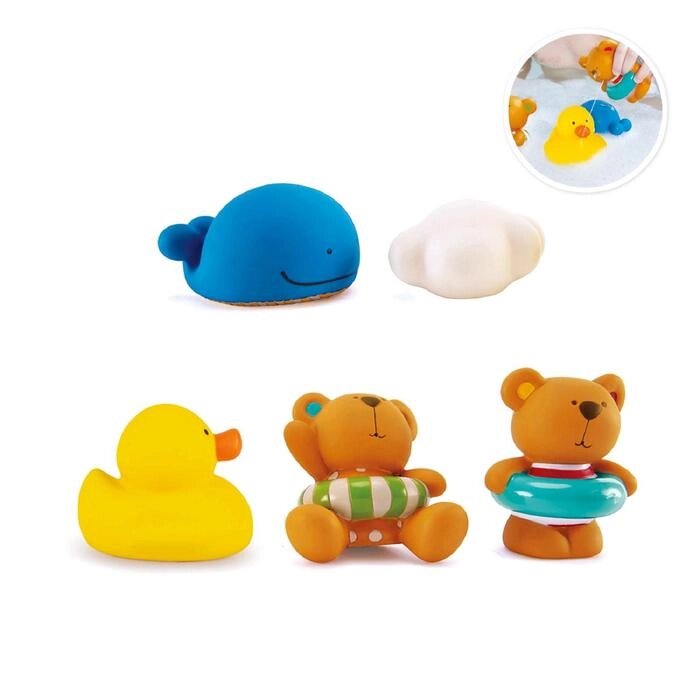 Игрушки для купания "Тедди и его друзья" от компании Интернет-гипермаркет «MOLL» - фото 1