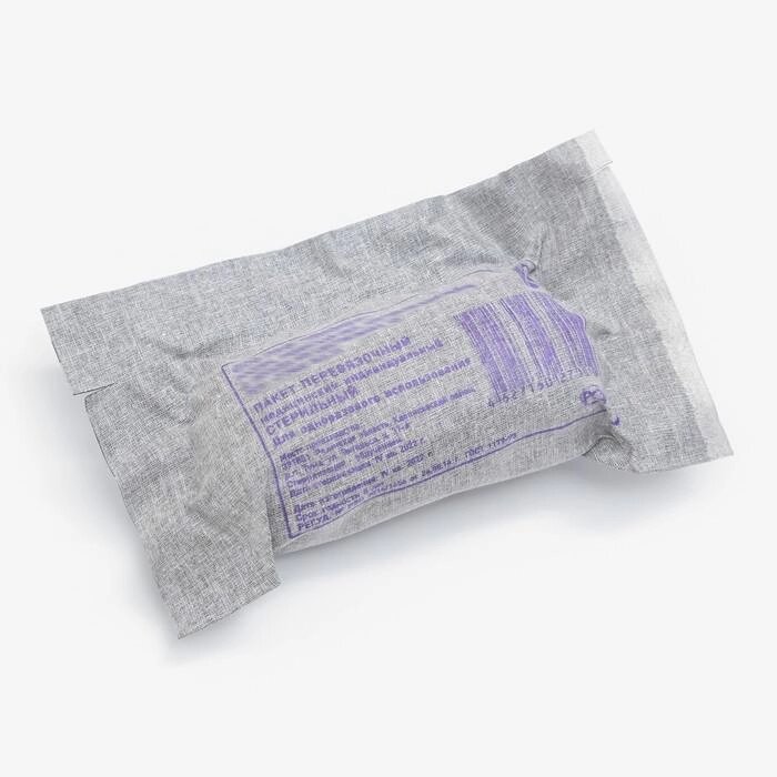 Индивидуальный перевязочный пакет "ИПП-1" стерильный от компании Интернет-гипермаркет «MOLL» - фото 1