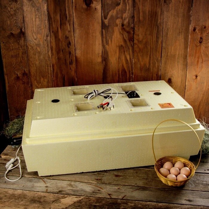 Инкубатор бытовой "Золушка", на 98 яиц, автоматический переворот, 220 В/12 В от компании Интернет-гипермаркет «MOLL» - фото 1