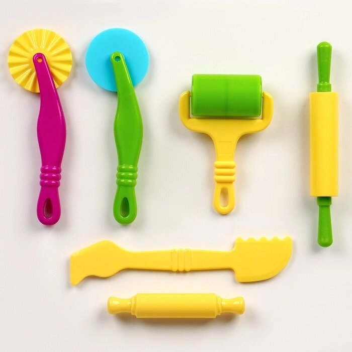Инструменты для лепки, набор 6 шт, цвет МИКС от компании Интернет-гипермаркет «MOLL» - фото 1