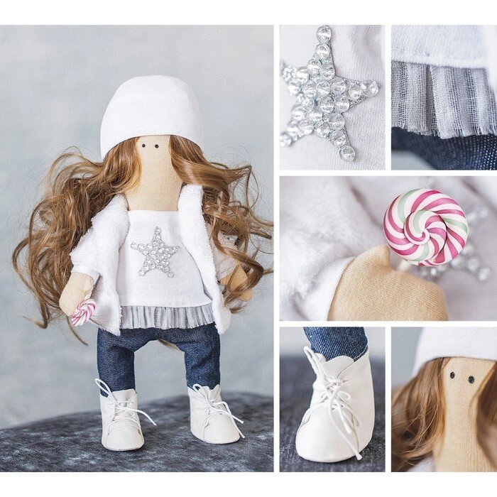 Интерьерная кукла "Лея", набор для шитья, 18.9  22.5  2.5 см от компании Интернет-гипермаркет «MOLL» - фото 1