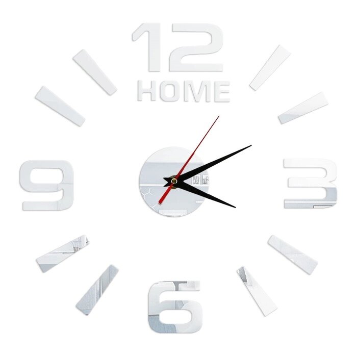 Интерьерные часы-наклейка Home, 60 х 60 см от компании Интернет-гипермаркет «MOLL» - фото 1