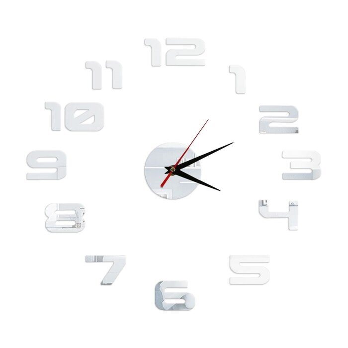 Интерьерные часы-наклейка "Классика", 40 х 40 см от компании Интернет-гипермаркет «MOLL» - фото 1
