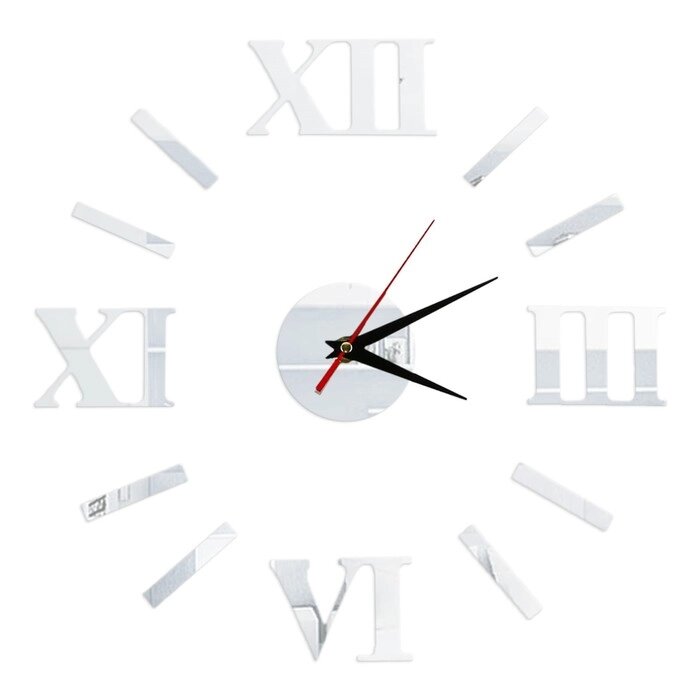 Интерьерные часы-наклейка "Классика", 50 х 50 см от компании Интернет-гипермаркет «MOLL» - фото 1