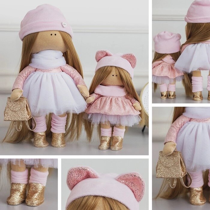 Интерьерные куклы "Иви и Эми", набор для шитья 15,6  22.4  5.2 см от компании Интернет-гипермаркет «MOLL» - фото 1
