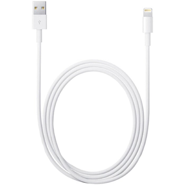 Кабель Apple (MD819ZM/A), Lightning - USB A, 2 м, белый от компании Интернет-гипермаркет «MOLL» - фото 1