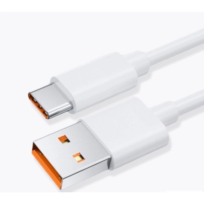 Кабель Xiaomi BHR6032GL, Type-C - USB, 6 А, 1 м, быстрая зарядка, белый от компании Интернет-гипермаркет «MOLL» - фото 1