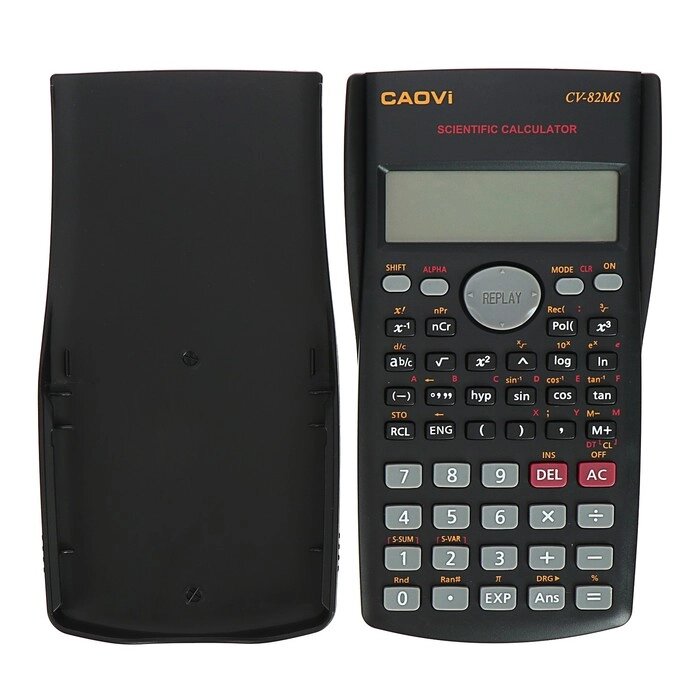 Калькулятор инженерный 10-разрядный Caovi   CV-82MS двухстрочный от компании Интернет-гипермаркет «MOLL» - фото 1
