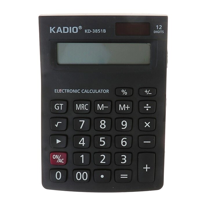 Калькулятор настольный, 12-разрядный, 3851B, двойное питание от компании Интернет-гипермаркет «MOLL» - фото 1