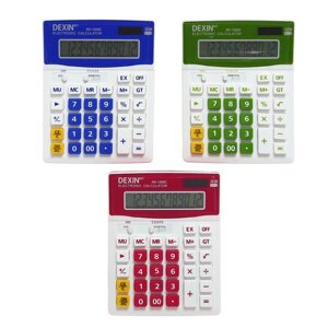Калькулятор настольный 12-разрядный КК-1200C, двойное питание