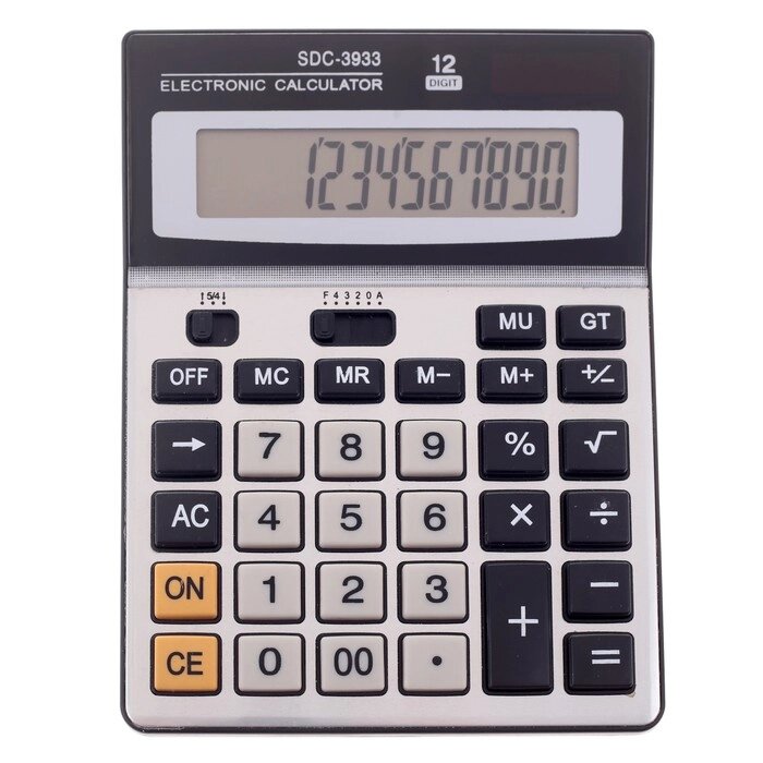 Калькулятор настольный, 12-разрядный, SDC-3933 от компании Интернет-гипермаркет «MOLL» - фото 1