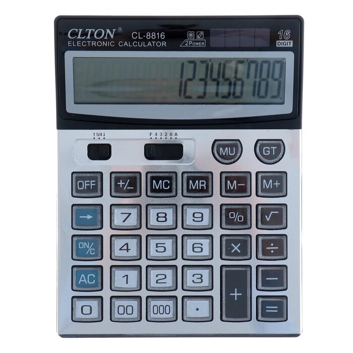 Калькулятор настольный, 16-разрядный, CL-8816, двойное питание от компании Интернет-гипермаркет «MOLL» - фото 1