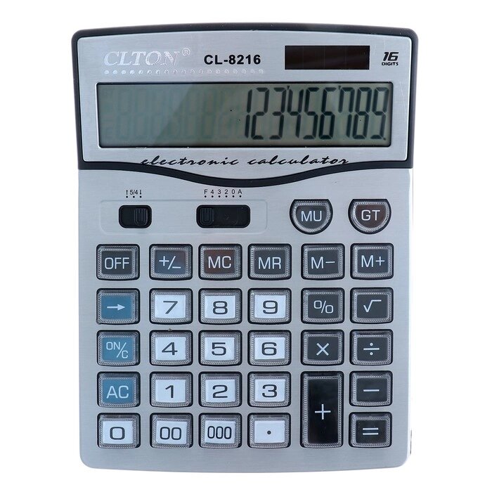 Калькулятор настольный, 16-разрядный, SDC-8216, двойное питание от компании Интернет-гипермаркет «MOLL» - фото 1