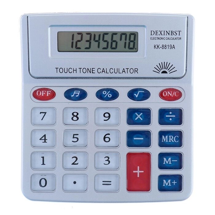 Калькулятор настольный, 8-разрядный, KK-8819А, с мелодией от компании Интернет-гипермаркет «MOLL» - фото 1