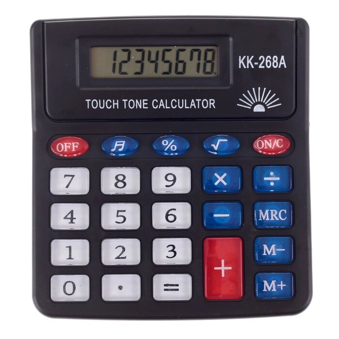 Калькулятор настольный, 8-разрядный, PS-268A, с мелодией от компании Интернет-гипермаркет «MOLL» - фото 1