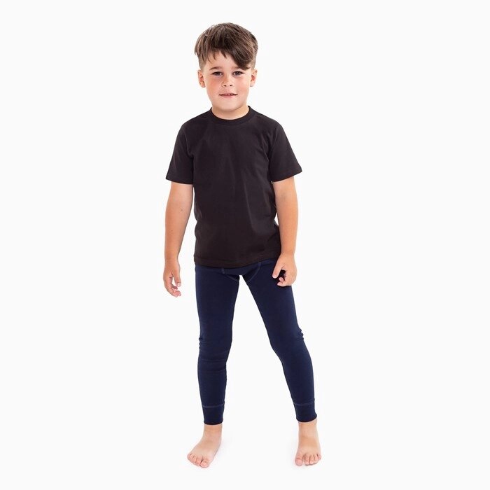 Кальсоны для мальчика (термо), цвет тёмно-синий, рост 104 см (30) от компании Интернет-гипермаркет «MOLL» - фото 1