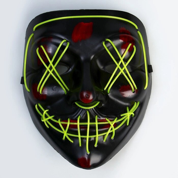 Карнавальная маска "Гай Фокс", световая от компании Интернет-гипермаркет «MOLL» - фото 1