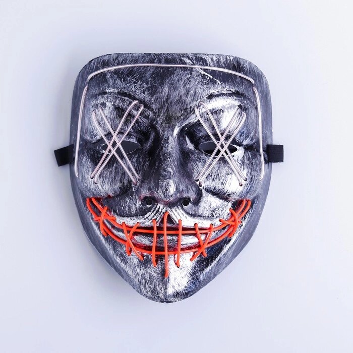 Карнавальная маска "Гай Фокс", световая от компании Интернет-гипермаркет «MOLL» - фото 1