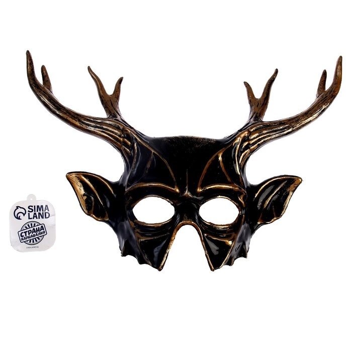 Карнавальная маска "Рога" от компании Интернет-гипермаркет «MOLL» - фото 1
