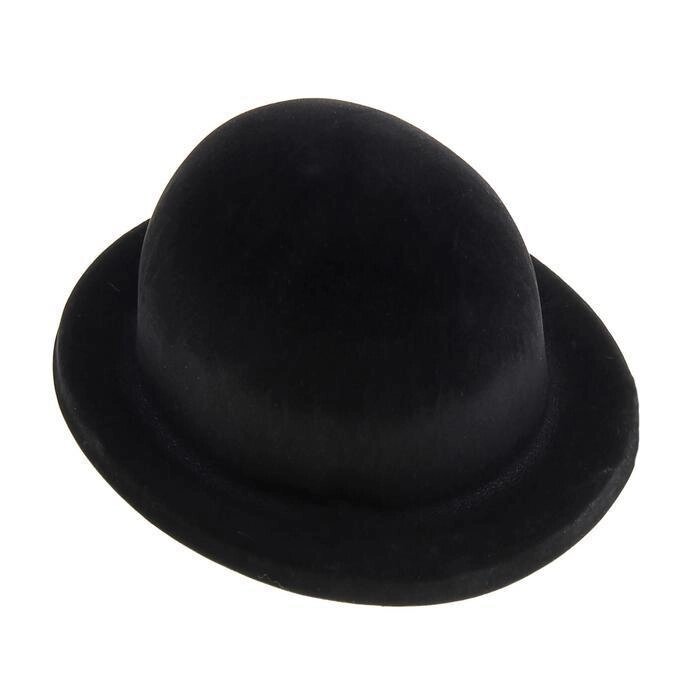 Карнавальная шляпа из пластика, р-р. 56-58, цвет чёрный от компании Интернет-гипермаркет «MOLL» - фото 1