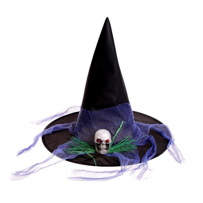 Карнавальная шляпа "Ведьма", цвета МИКС от компании Интернет-гипермаркет «MOLL» - фото 1