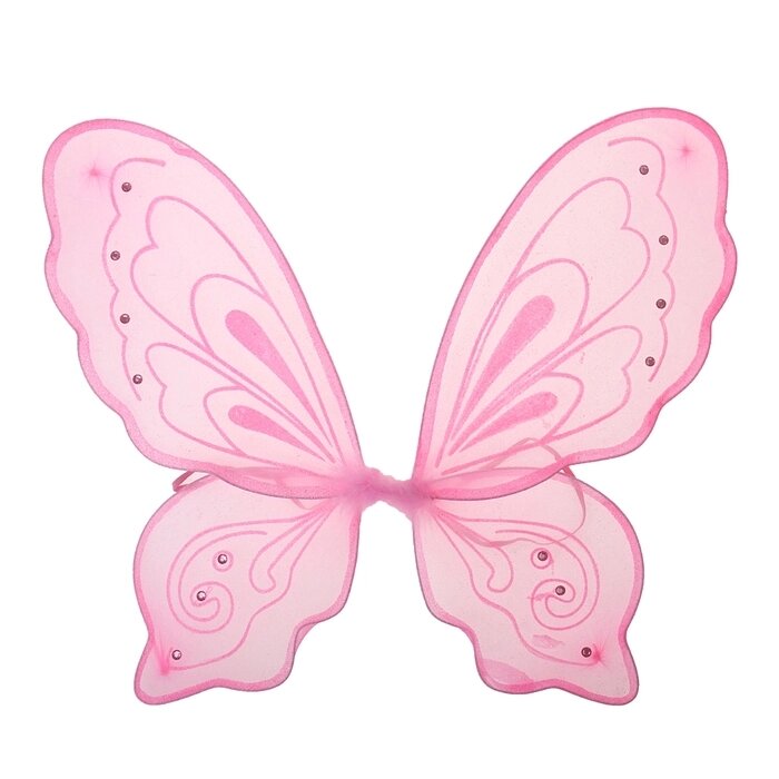Карнавальные крылья "Бабочка", цвет розовый от компании Интернет-гипермаркет «MOLL» - фото 1