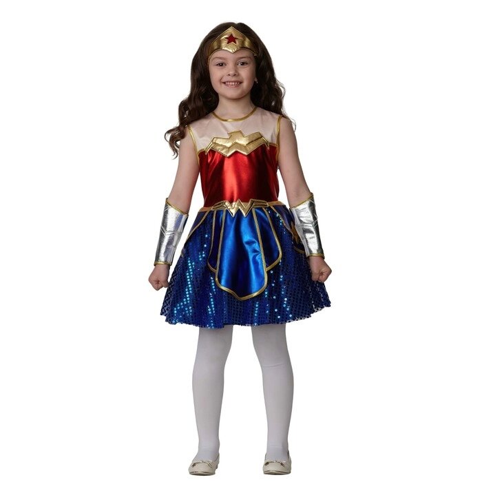 Карнавальный костюм "Чудо-женщина" Премиум Warner Brothers р. 116-60 от компании Интернет-гипермаркет «MOLL» - фото 1